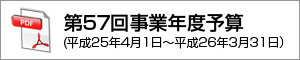 第57回事業年度予算